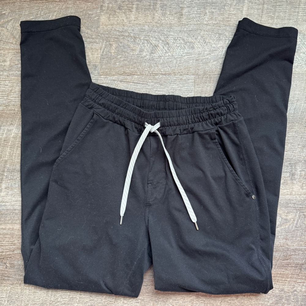 Vuori Ponto Performance Pant Small Athletic Black DreamKnit V418 Joggers